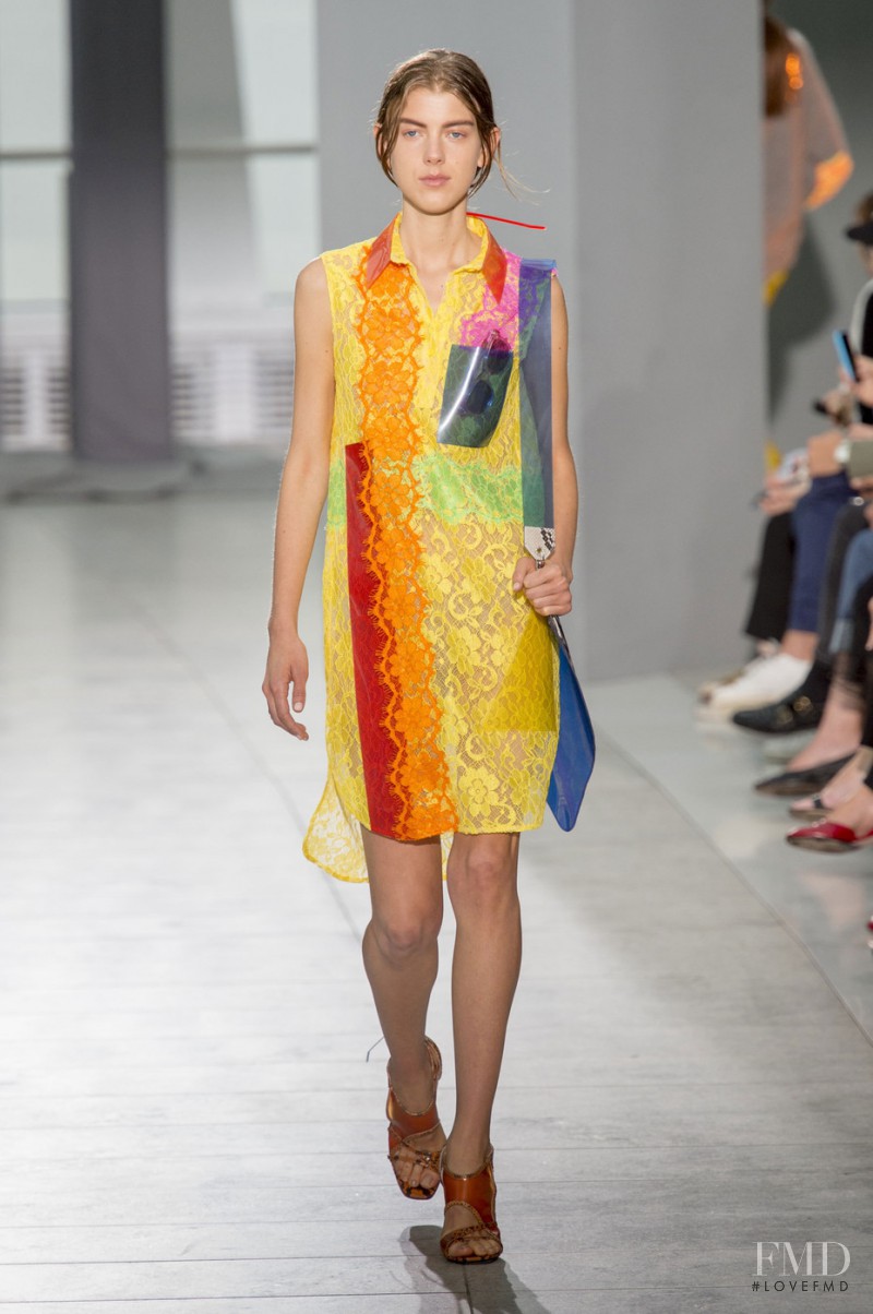 Ally Ertel featured in  the Christopher Kane fashion show for Spring/Summer 2016