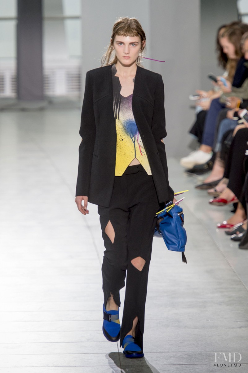 Nastya Abramova featured in  the Christopher Kane fashion show for Spring/Summer 2016