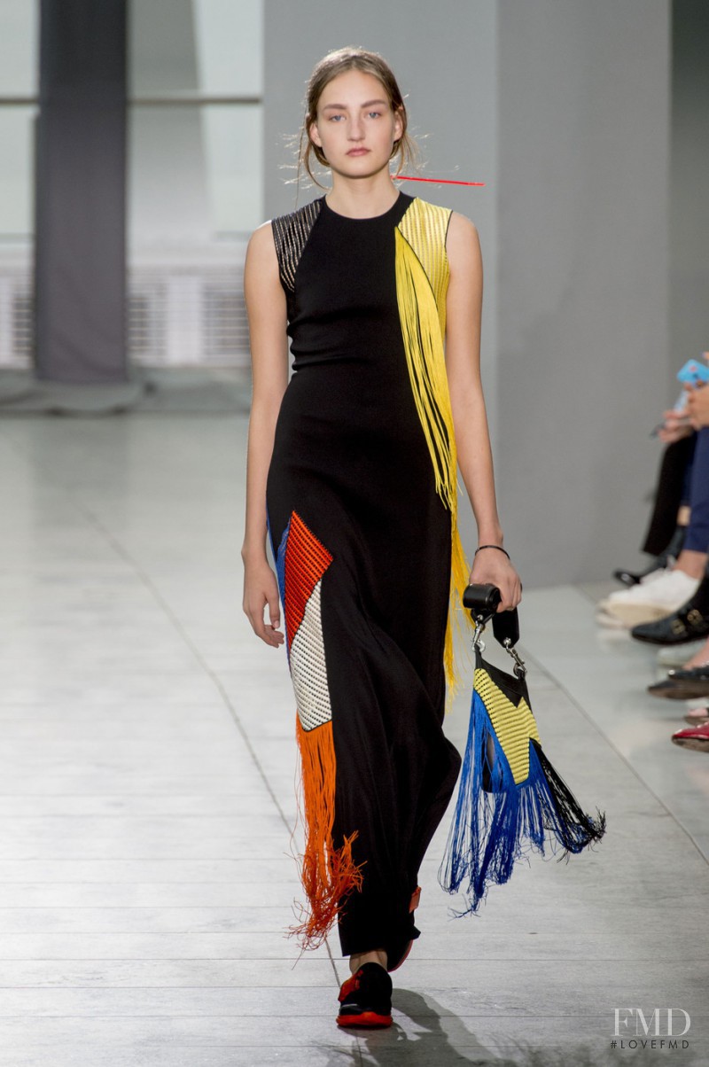 Agnes Nieske featured in  the Christopher Kane fashion show for Spring/Summer 2016