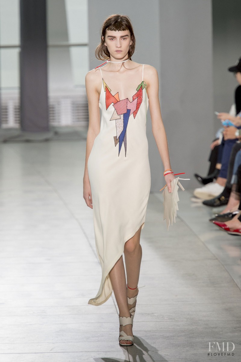 Irina Djuranovic featured in  the Christopher Kane fashion show for Spring/Summer 2016