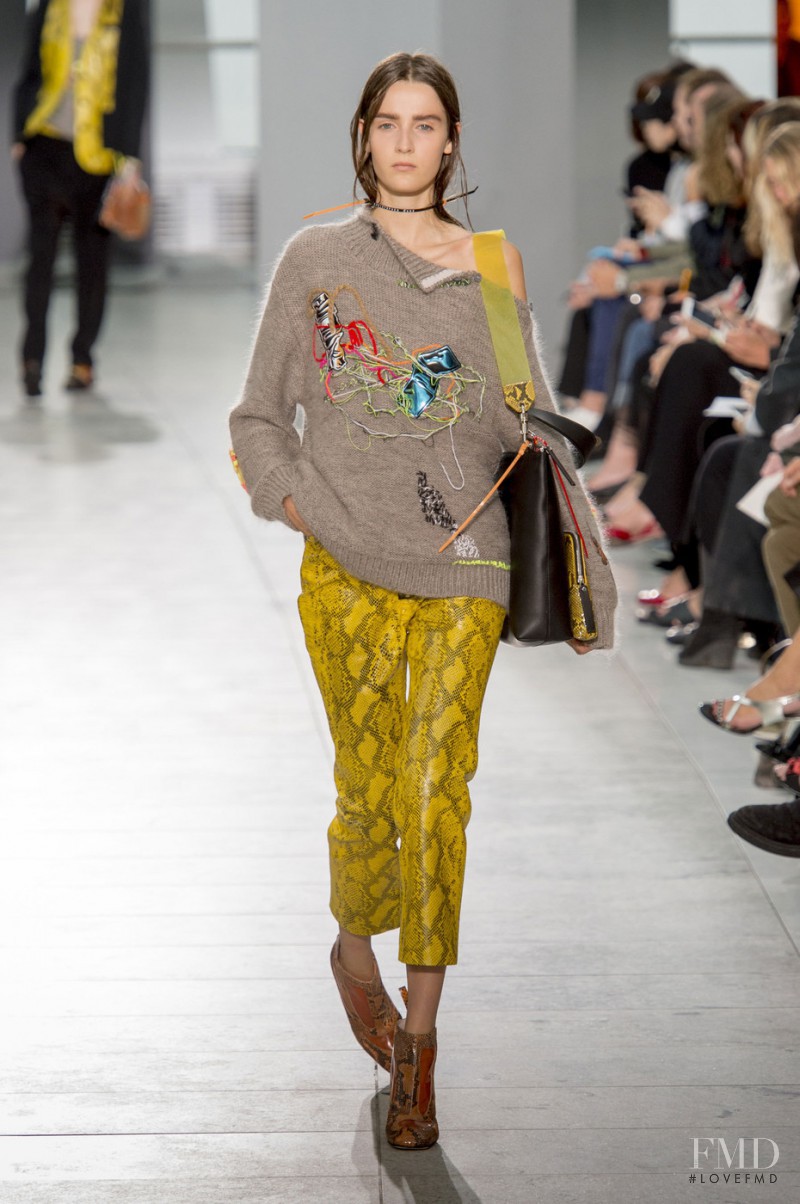 Yana Van Ginneken featured in  the Christopher Kane fashion show for Spring/Summer 2016