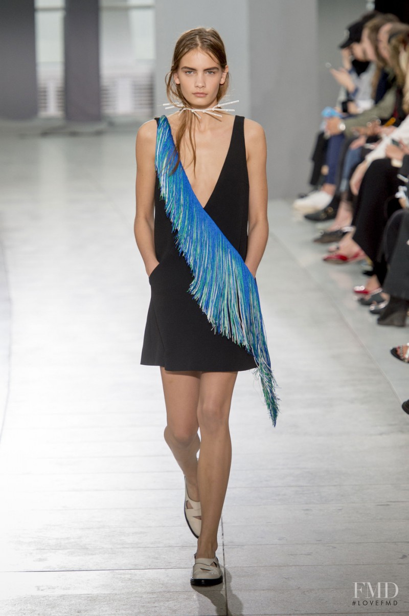 Nina Marker featured in  the Christopher Kane fashion show for Spring/Summer 2016