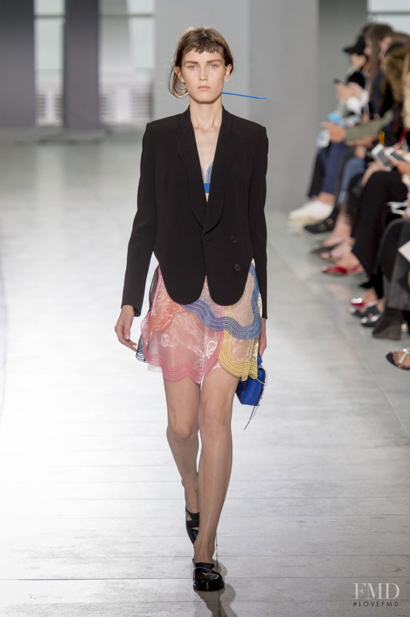 Tessa Bruinsma featured in  the Christopher Kane fashion show for Spring/Summer 2016