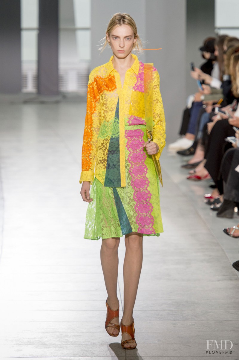 Zlata Semenko featured in  the Christopher Kane fashion show for Spring/Summer 2016
