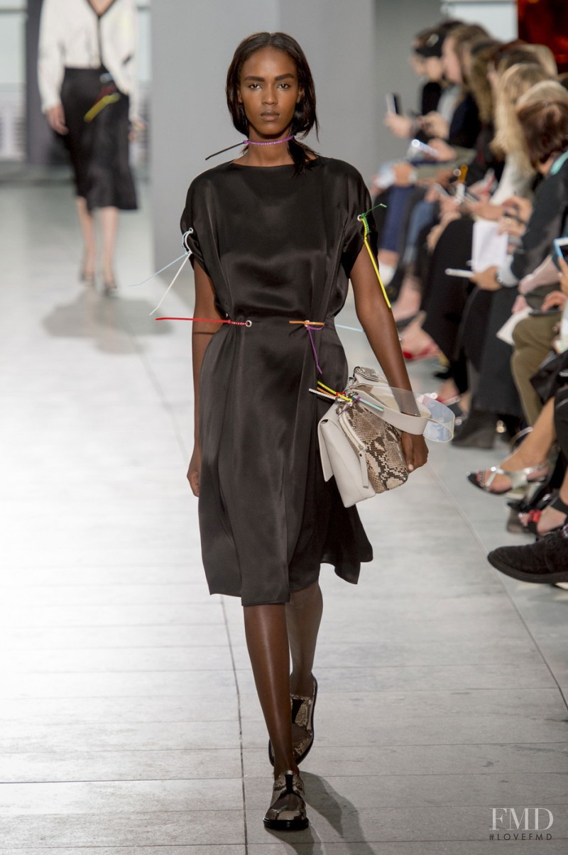 Leila Ndabirabe featured in  the Christopher Kane fashion show for Spring/Summer 2016