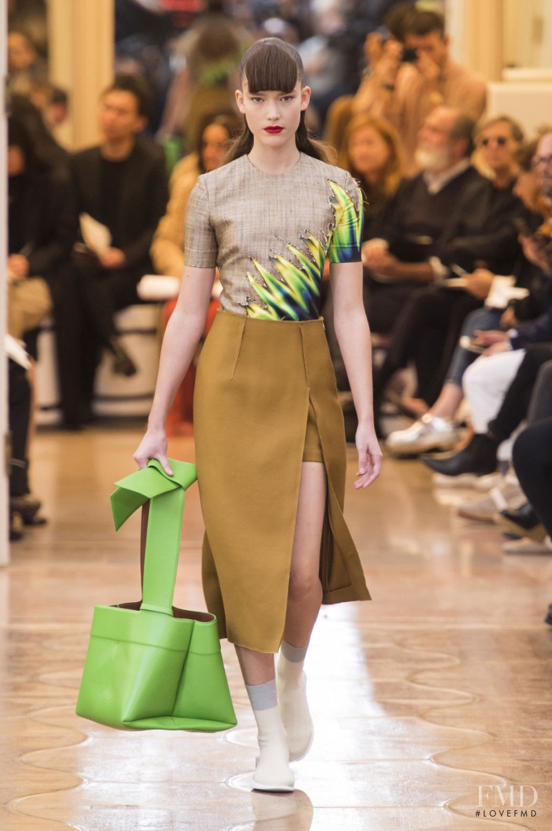 Zuzu Tadeushuk featured in  the Acne Studios fashion show for Spring/Summer 2016