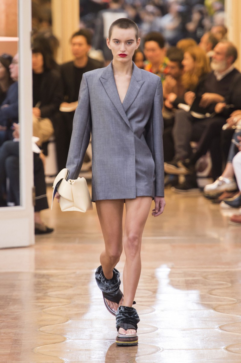 Soekie Gravenhorst featured in  the Acne Studios fashion show for Spring/Summer 2016