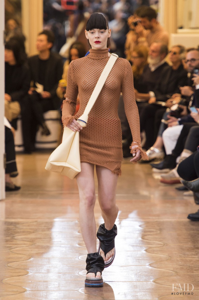 Kinga Rajzak featured in  the Acne Studios fashion show for Spring/Summer 2016