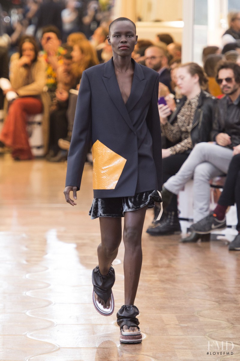 Grace Bol featured in  the Acne Studios fashion show for Spring/Summer 2016