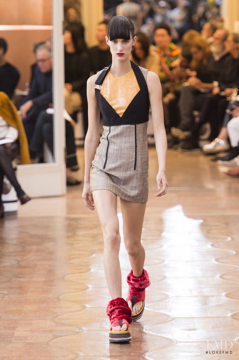 Marte Mei van Haaster featured in  the Acne Studios fashion show for Spring/Summer 2016