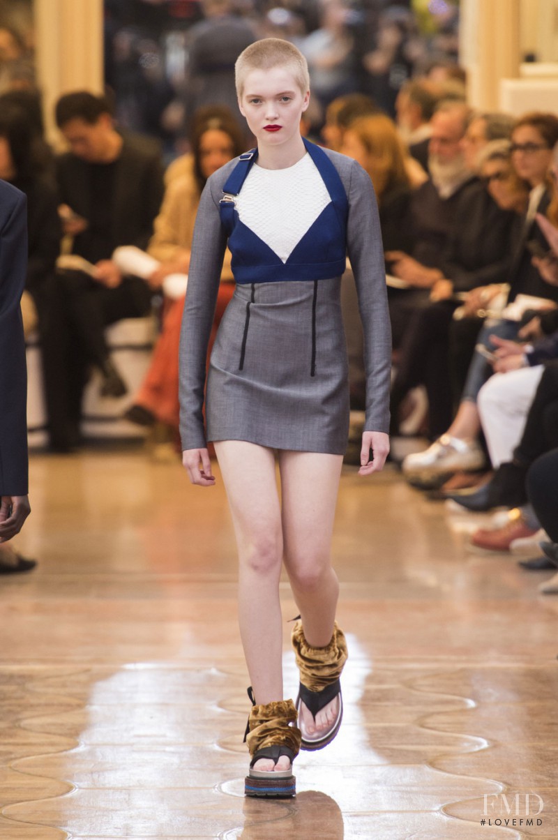 Ruth Bell featured in  the Acne Studios fashion show for Spring/Summer 2016