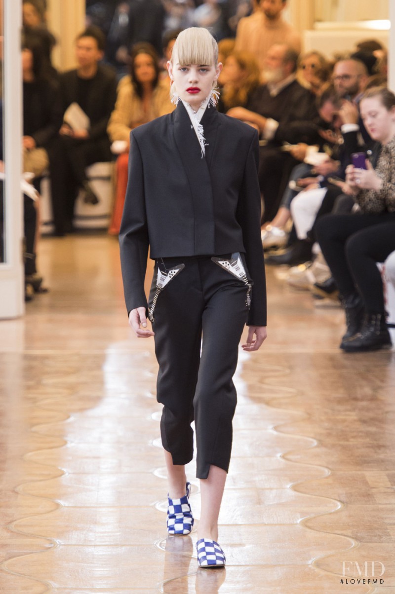 Celine Bouly featured in  the Acne Studios fashion show for Spring/Summer 2016