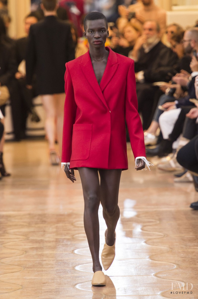 Achok Majak featured in  the Acne Studios fashion show for Spring/Summer 2016