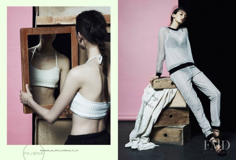 Klementyna Dmowska featured in  the Pajonk Paradise lookbook for Spring/Summer 2014