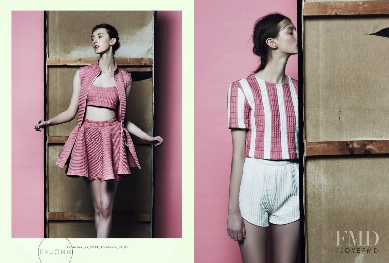 Klementyna Dmowska featured in  the Pajonk Paradise lookbook for Spring/Summer 2014