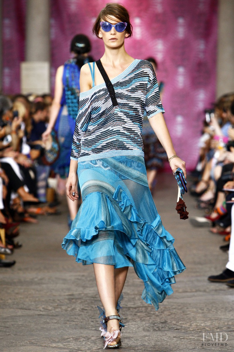 Valerija Kelava featured in  the Missoni fashion show for Spring/Summer 2012