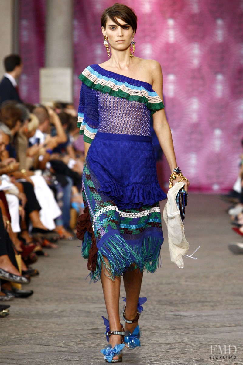 Alison Nix featured in  the Missoni fashion show for Spring/Summer 2012