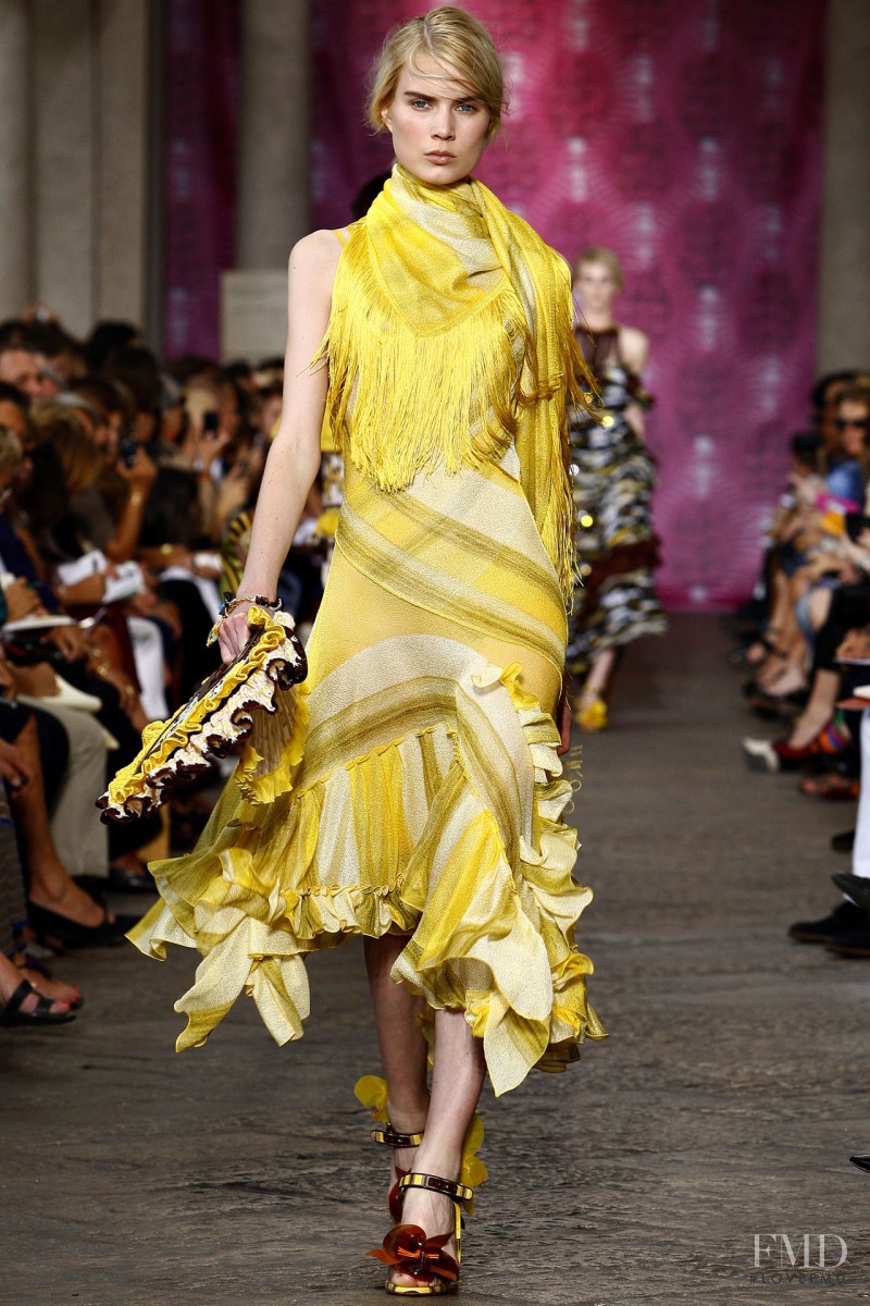 Elsa Sylvan featured in  the Missoni fashion show for Spring/Summer 2012