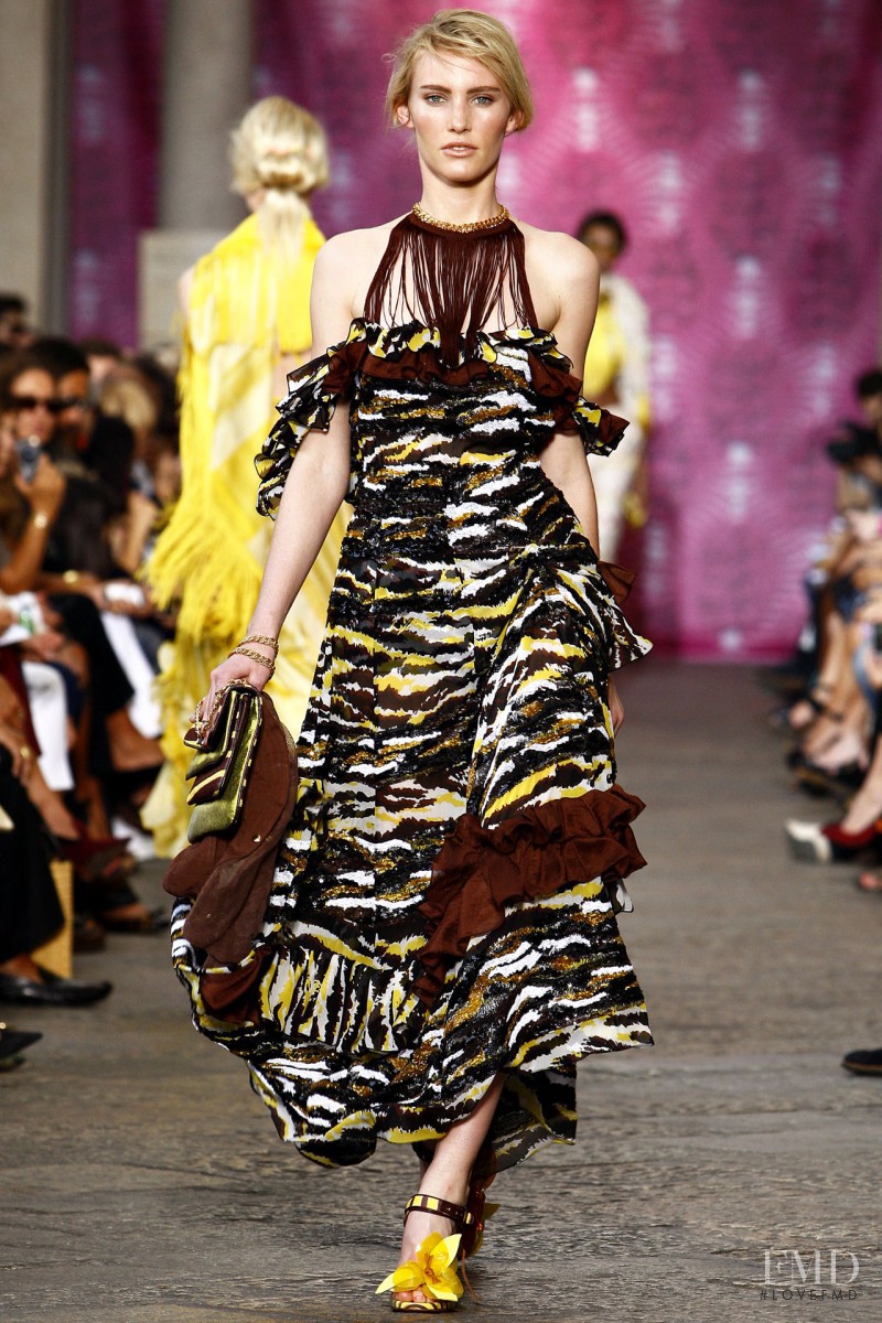 Emily Baker featured in  the Missoni fashion show for Spring/Summer 2012