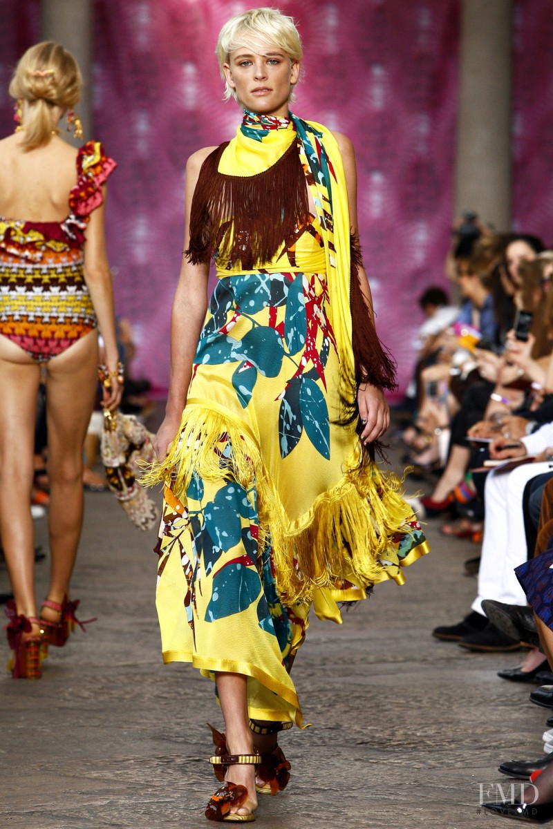 Milou van Groesen featured in  the Missoni fashion show for Spring/Summer 2012
