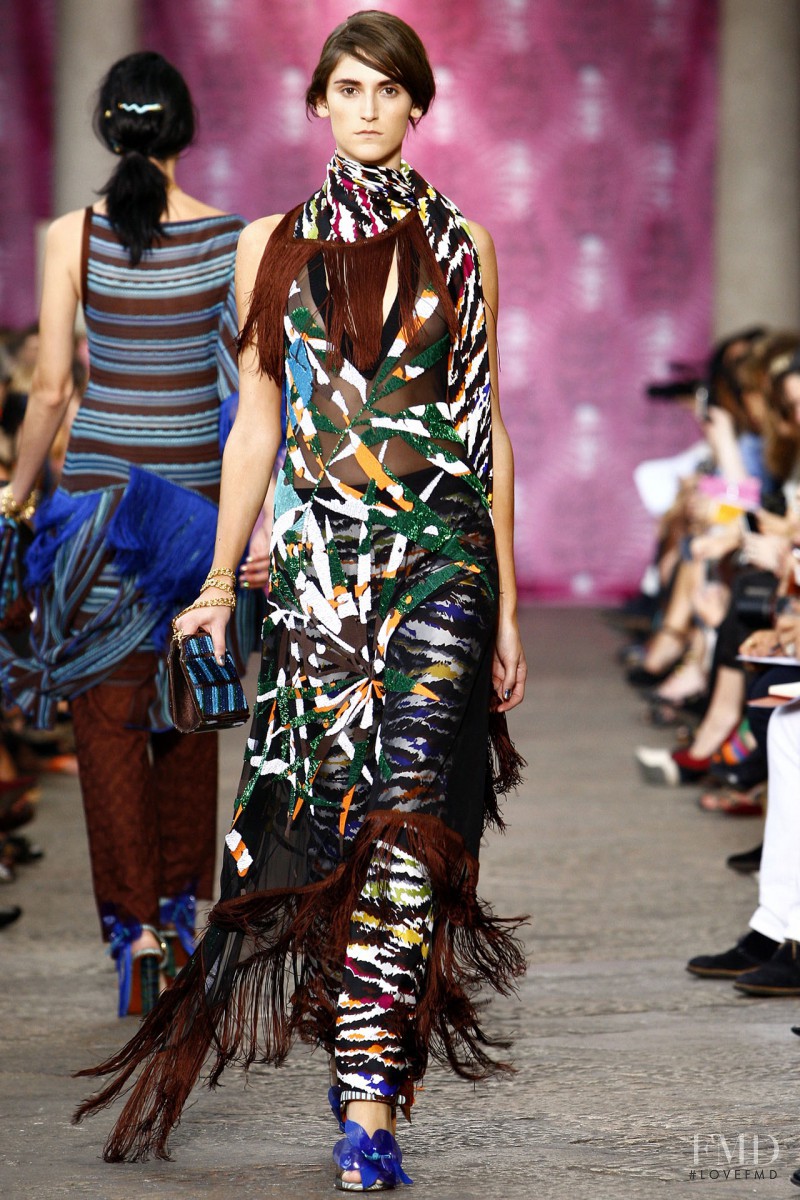 Daiane Conterato featured in  the Missoni fashion show for Spring/Summer 2012