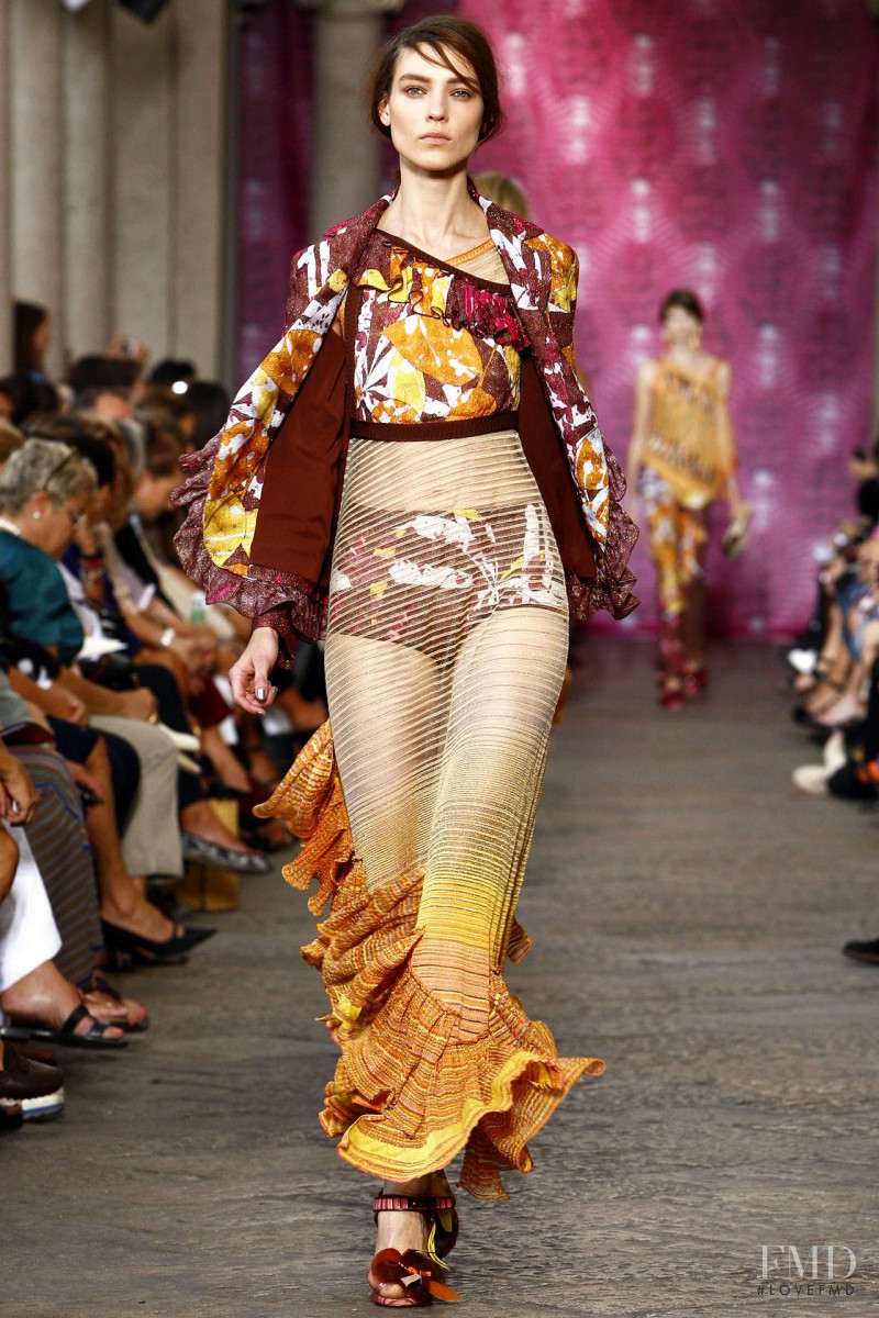 Kati Nescher featured in  the Missoni fashion show for Spring/Summer 2012
