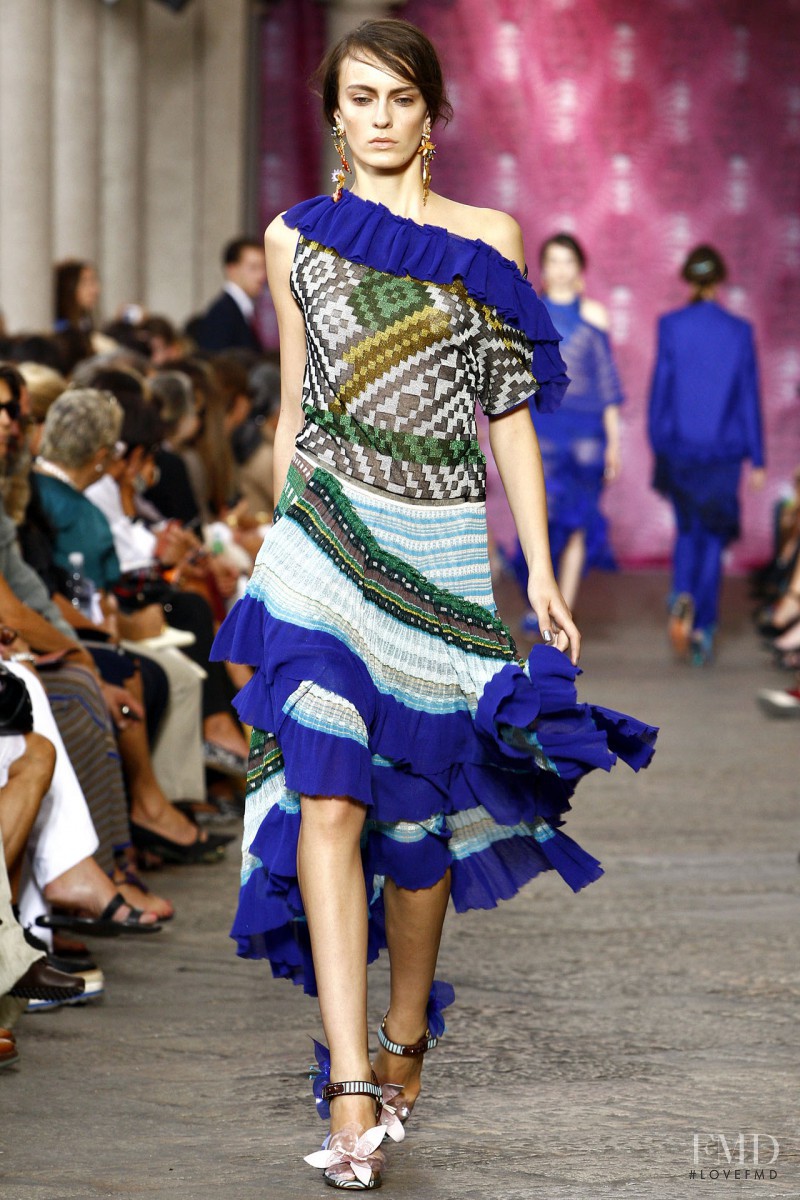 Erjona Ala featured in  the Missoni fashion show for Spring/Summer 2012