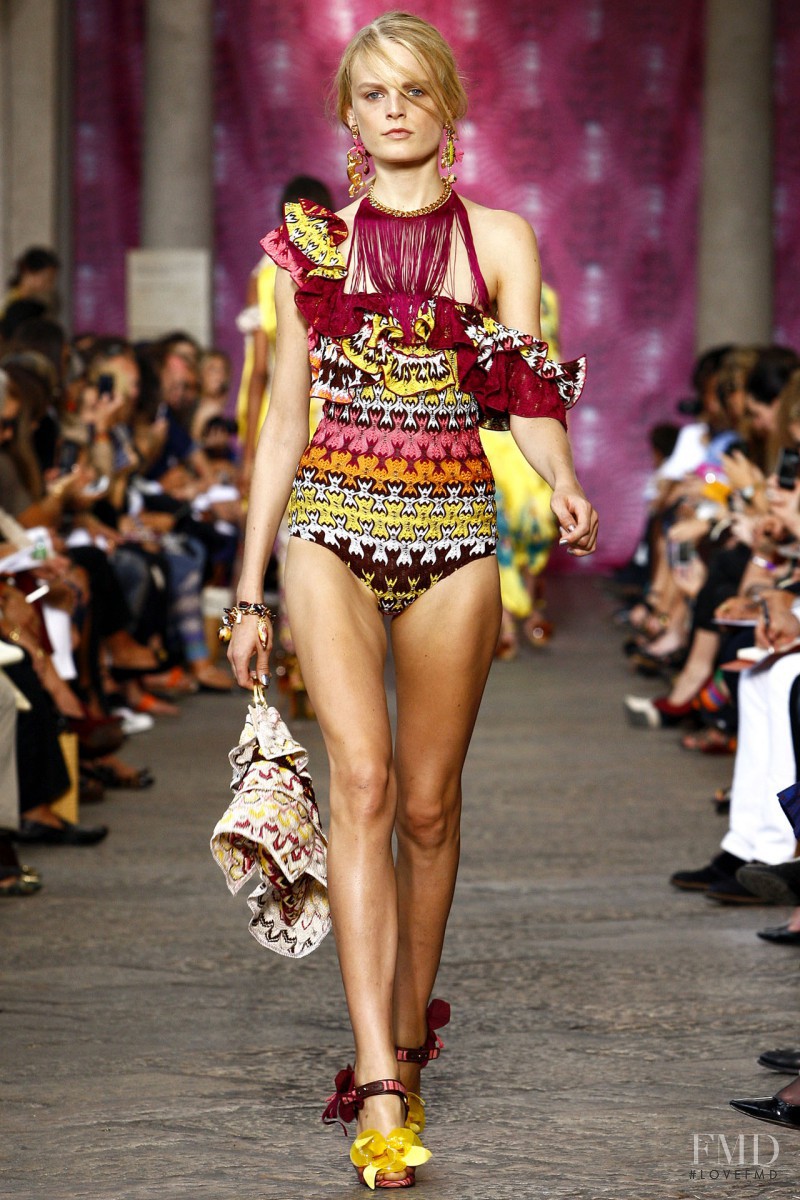 Hanne Gaby Odiele featured in  the Missoni fashion show for Spring/Summer 2012