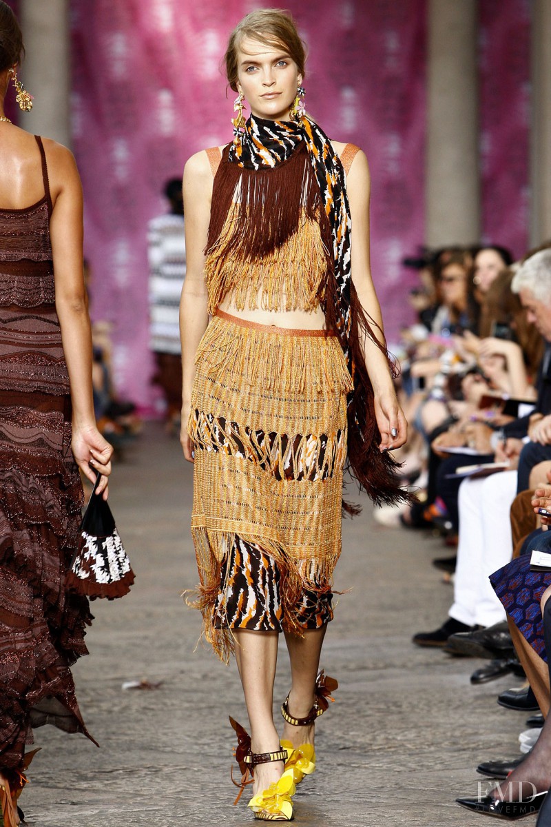 Mirte Maas featured in  the Missoni fashion show for Spring/Summer 2012