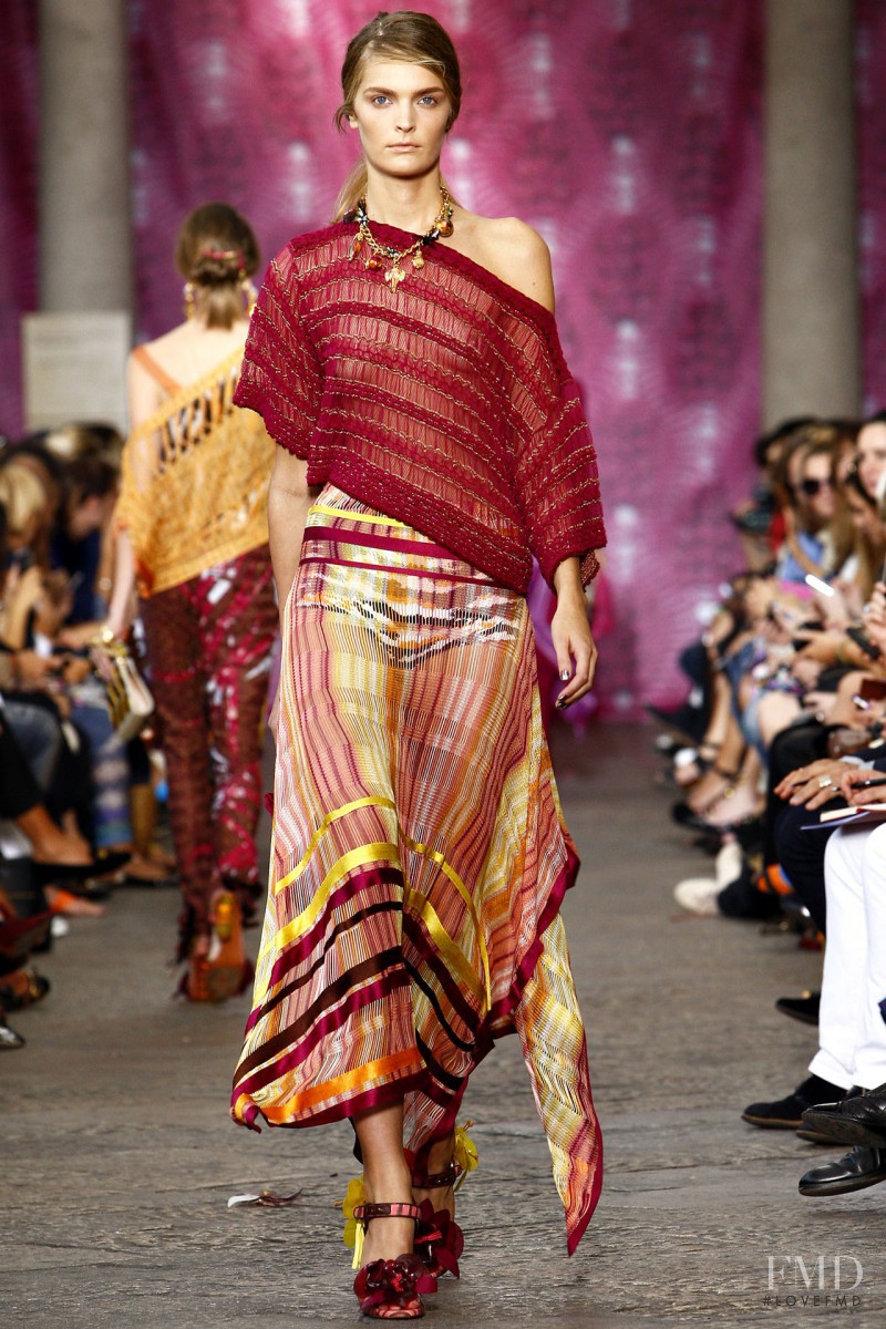 Gertrud Hegelund featured in  the Missoni fashion show for Spring/Summer 2012