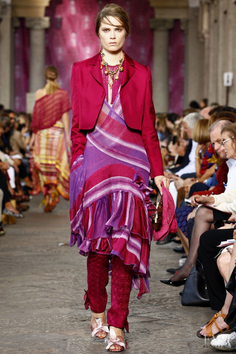 Caroline Brasch Nielsen featured in  the Missoni fashion show for Spring/Summer 2012