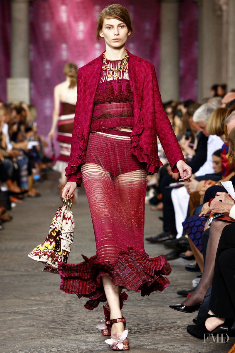 Monika Sawicka featured in  the Missoni fashion show for Spring/Summer 2012