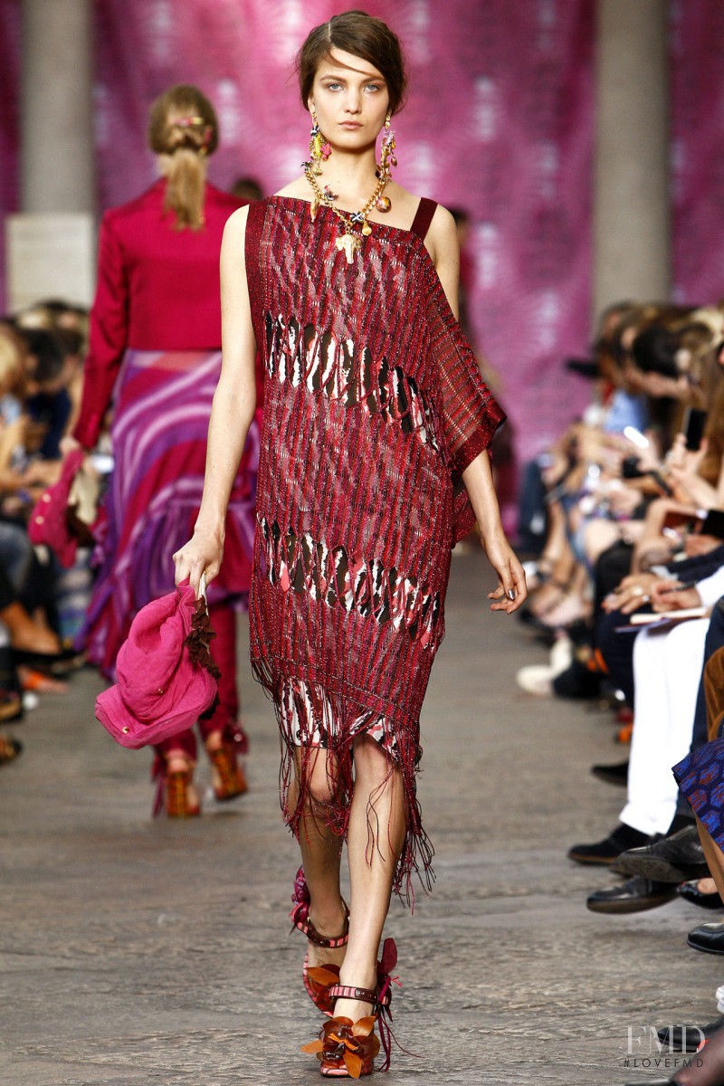 Nadine Ponce featured in  the Missoni fashion show for Spring/Summer 2012