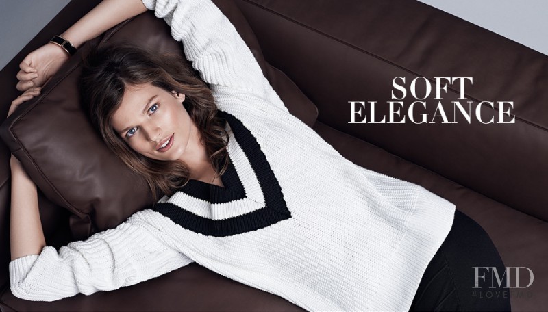 Bette Franke featured in  the H&M Knitted Essentials advertisement for Autumn/Winter 2014