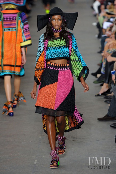 Melodie Monrose featured in  the Missoni fashion show for Spring/Summer 2011