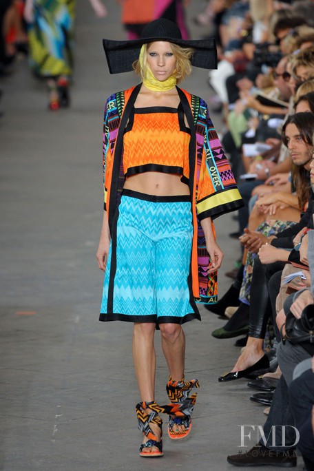 Britt Maren Stavinoha featured in  the Missoni fashion show for Spring/Summer 2011