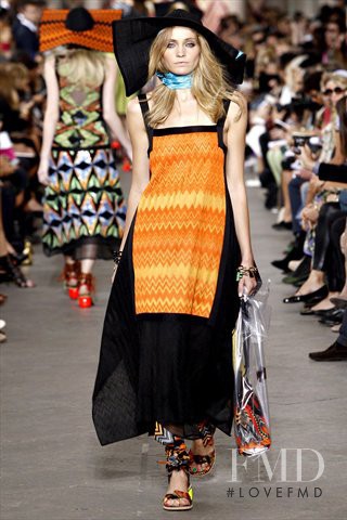 Heidi Mount featured in  the Missoni fashion show for Spring/Summer 2011