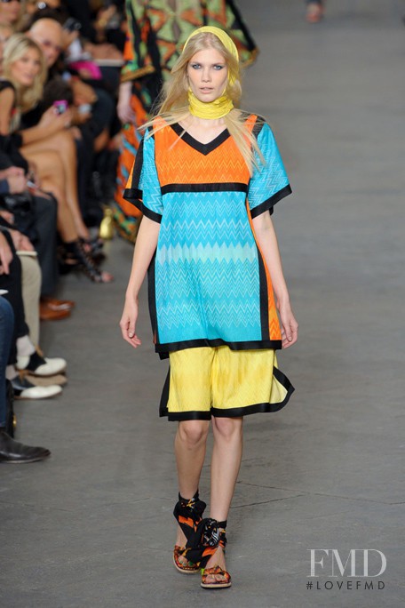 Yulia Terentieva featured in  the Missoni fashion show for Spring/Summer 2011