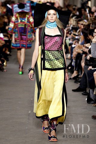 Sigrid Agren featured in  the Missoni fashion show for Spring/Summer 2011