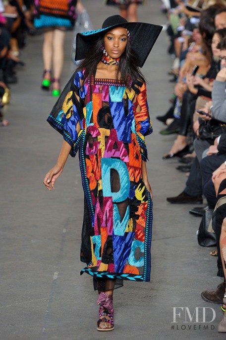 Jourdan Dunn featured in  the Missoni fashion show for Spring/Summer 2011