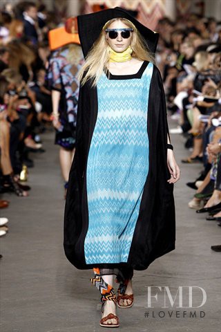 Julia Nobis featured in  the Missoni fashion show for Spring/Summer 2011