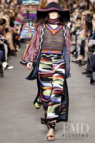 Samantha Gradoville featured in  the Missoni fashion show for Spring/Summer 2011