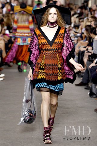 Mirte Maas featured in  the Missoni fashion show for Spring/Summer 2011