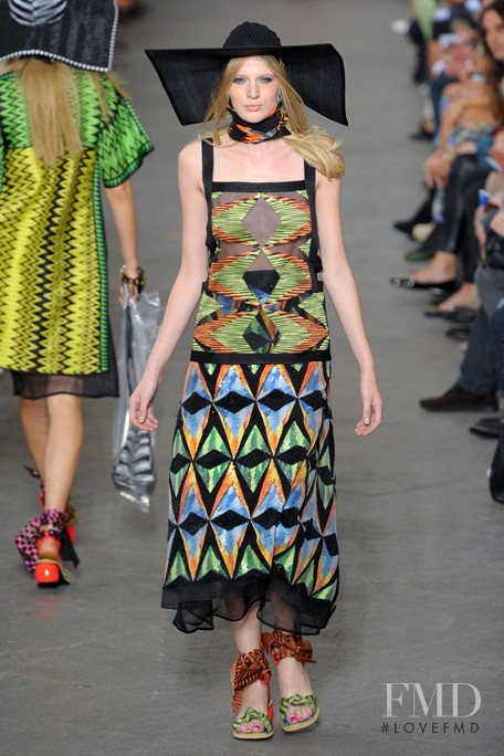 Renee van Seggern featured in  the Missoni fashion show for Spring/Summer 2011