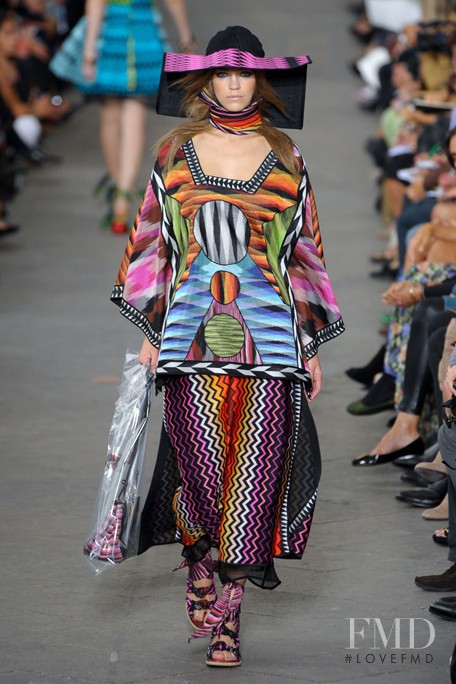 Samantha Gradoville featured in  the Missoni fashion show for Spring/Summer 2011