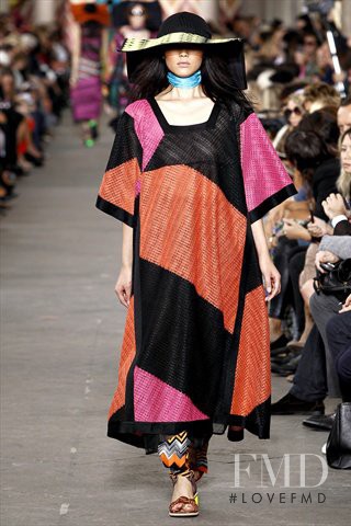 Liu Wen featured in  the Missoni fashion show for Spring/Summer 2011