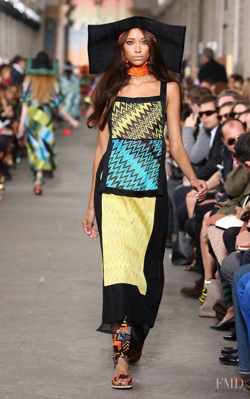 Anais Mali featured in  the Missoni fashion show for Spring/Summer 2011