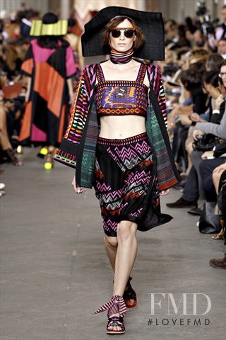 Iris Strubegger featured in  the Missoni fashion show for Spring/Summer 2011