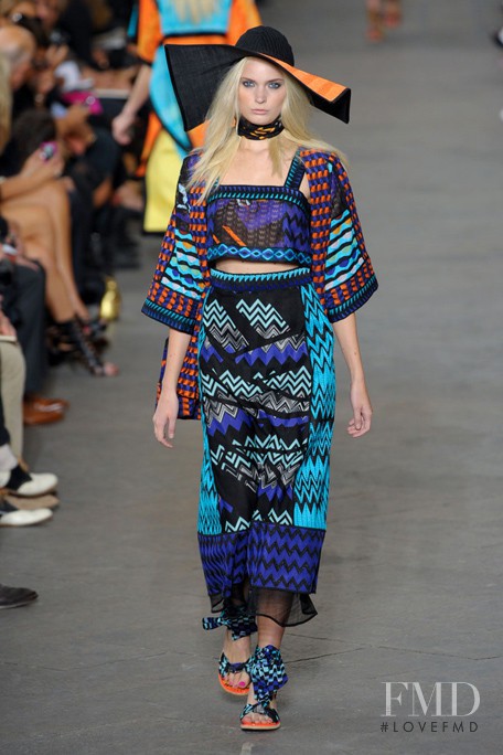 Agnete Hegelund featured in  the Missoni fashion show for Spring/Summer 2011