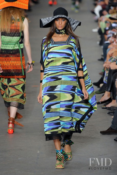 Joan Smalls featured in  the Missoni fashion show for Spring/Summer 2011